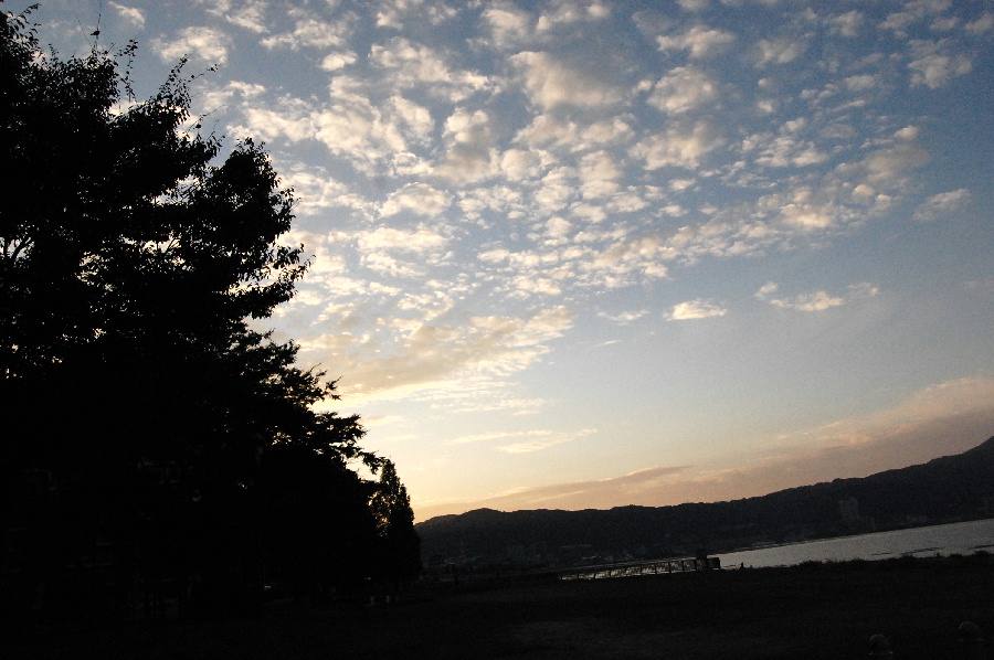琵琶湖の夕暮れ　その１