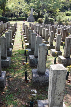 日清戦争戦病死者の墓地（一部）＠旧大津陸軍墓地