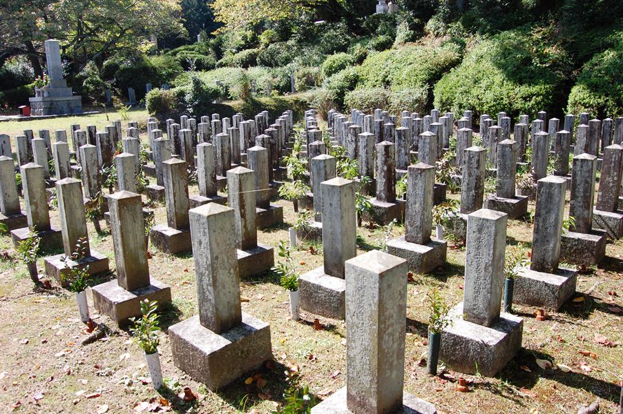 日清戦争戦病死者の墓地（Ｅブロック）＠旧大津陸軍墓地